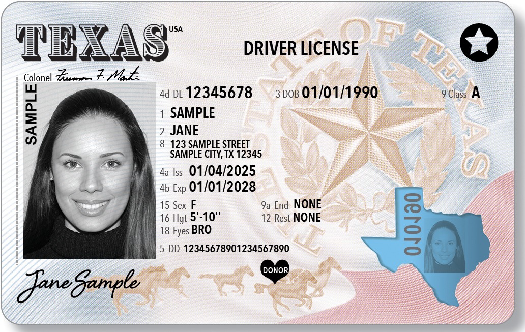 DPPD: The new Texas driver’s license design is here.