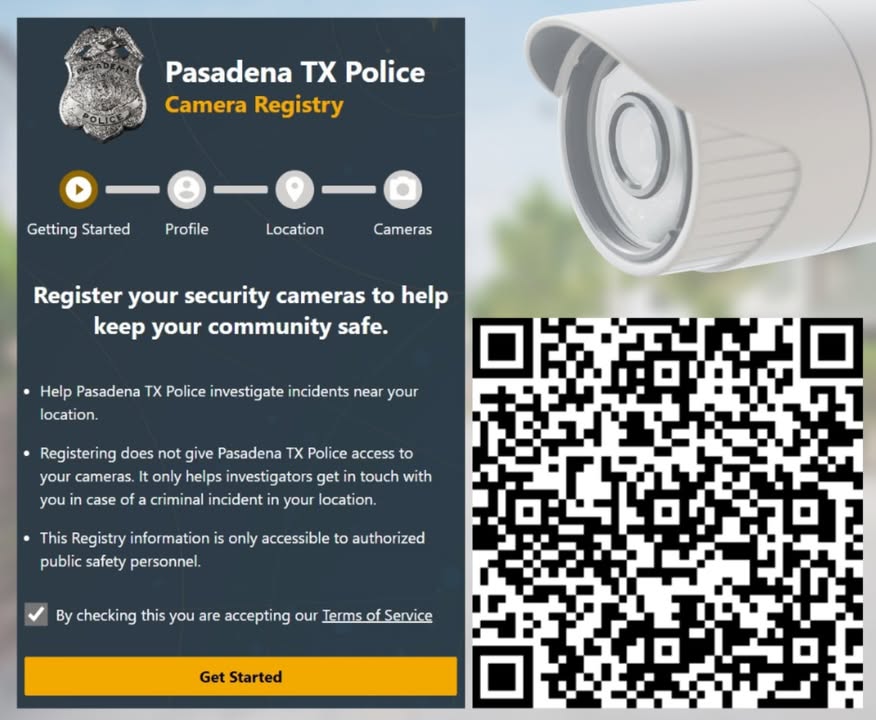 Pasadena is teaming up with residents and businesses, using technology like a Security Camera Registry to make community safety a shared mission.