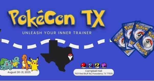 Calling all collectors. PokéCon TX is your ultimate destination for epic battles, trading, and Pokémon celebrations.