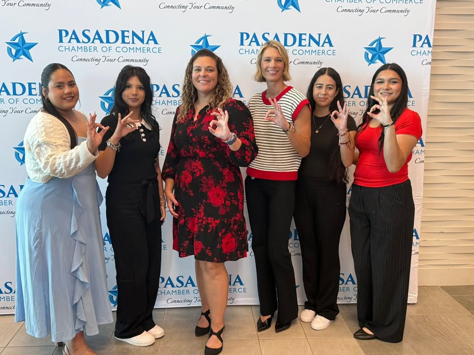 South Houston High shined at the Chamber of Commerce Luncheon, showcasing incredible CTE teachers, a proud principal, and enthusiastic Trojan students. South Houston High shined at the Chamber of Commerce Luncheon, showcasing incredible CTE teachers, a proud principal, and enthusiastic Trojan students.