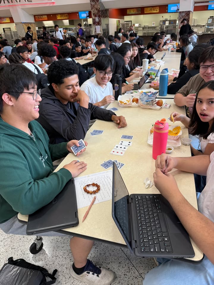 Good times at Dobie’s first week during lunch, making friendships that will last a lifetime.
