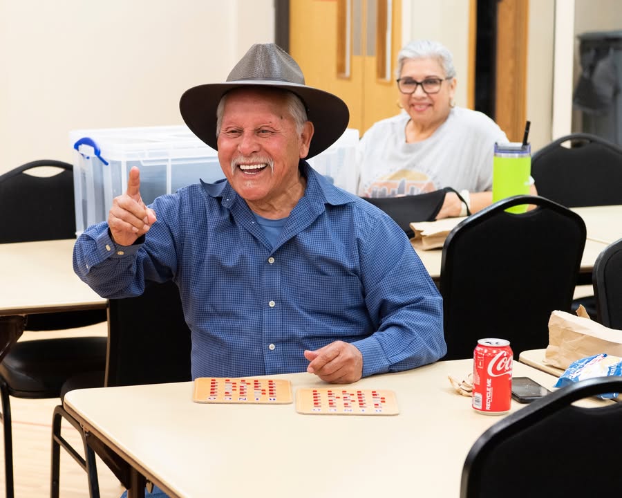 Madison Jobe shared laughter and spirited rivalry at Bingo night, bringing seniors together for an unforgettable evening of fun and friendship. Madison Jobe shared laughter and spirited rivalry at Bingo night, bringing seniors together for an unforgettable evening of fun and friendship.