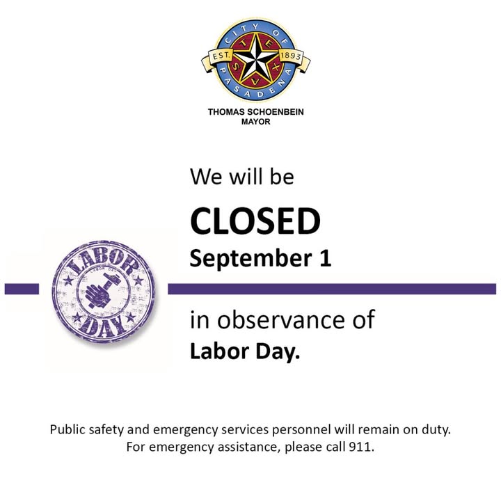 The City’s non-emergency offices take a break for Labor Day next Monday, emergency services will still be buzzing along. The City’s non-emergency offices take a break for Labor Day next Monday, emergency services will still be buzzing along.