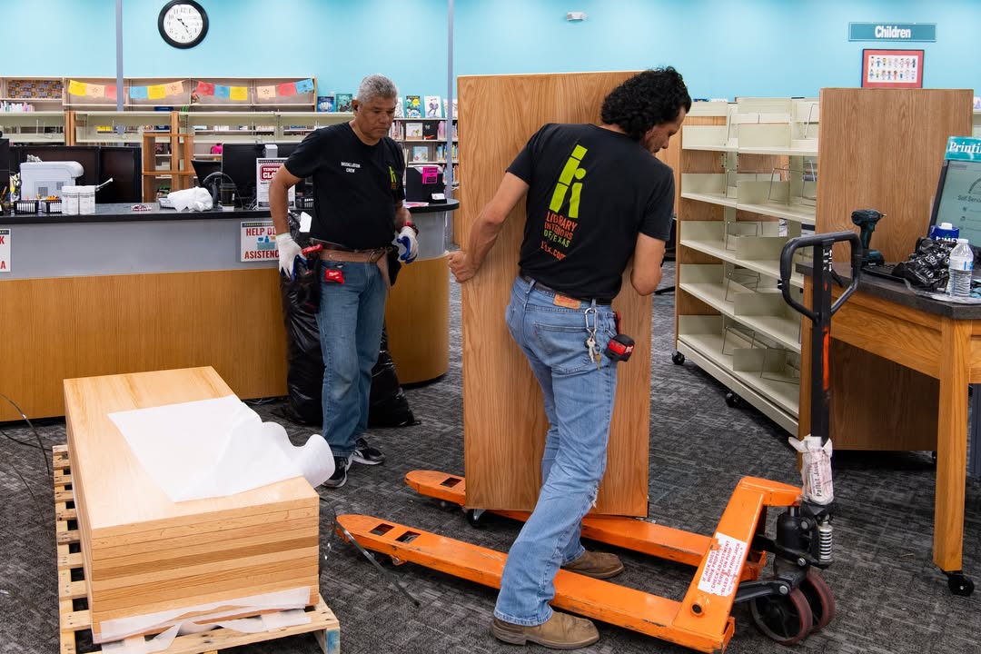 Exciting changes are underway at the Fairmont Library. New mobile bookshelves are installed, just in time for the Hispanic Heritage Celebration. Exciting changes are underway at the Fairmont Library. New mobile bookshelves are installed, just in time for the Hispanic Heritage Celebration.