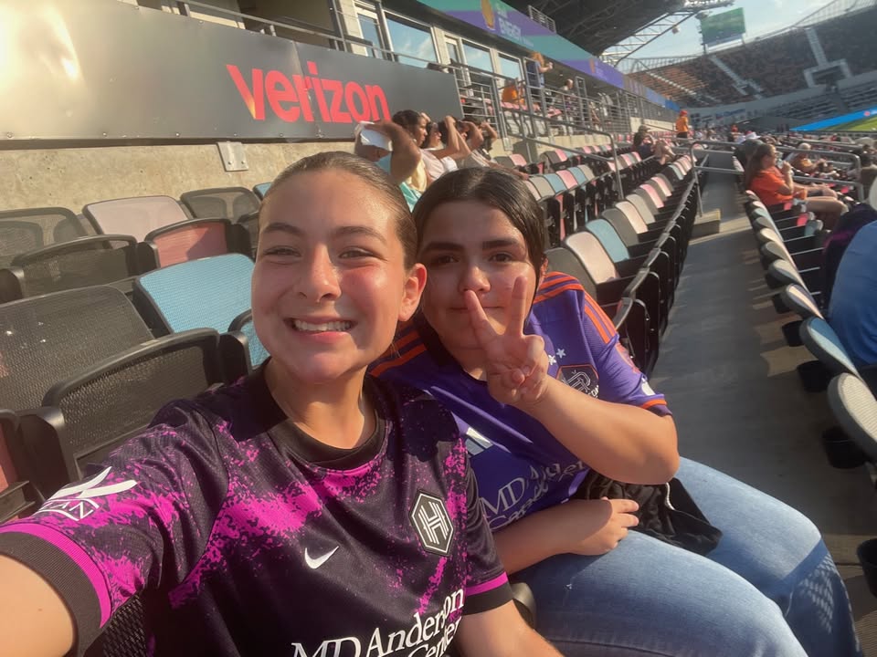 Dobie soccer athletes brought their best game vibes to the Dash game with teamwork and excitement.
