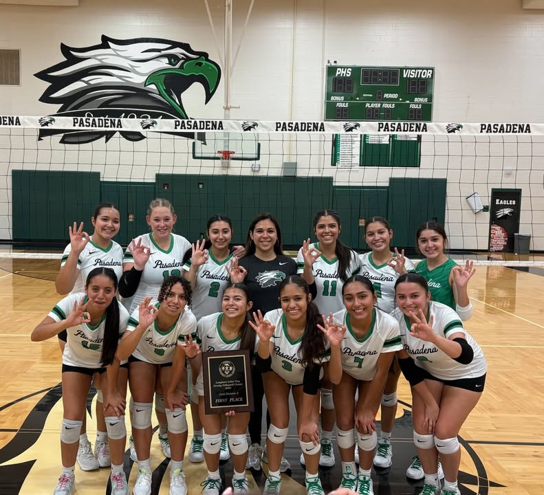 The Lady Eagles volleyball crew soared to victory, clinching 1st place at the Dobie Classic Tournament.