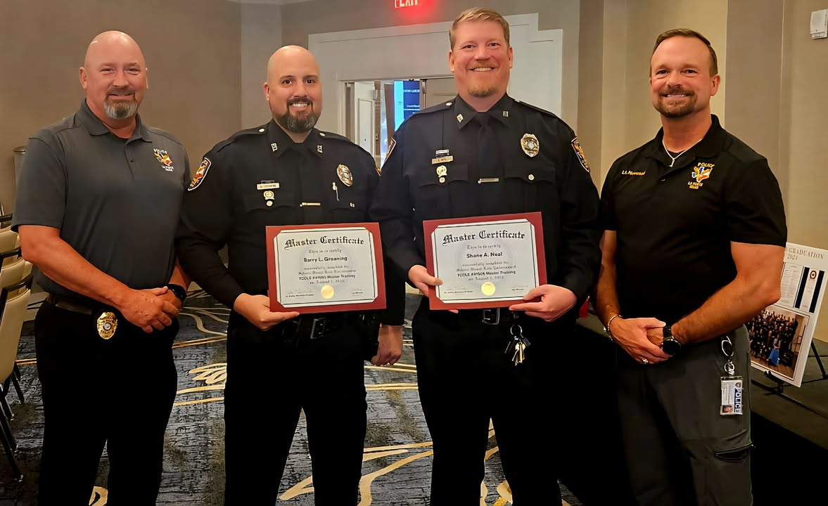 Two La Porte officers are transforming school safety with elite SBLE Masters Certificates. A big win for the kids. Two La Porte officers are transforming school safety with elite SBLE Masters Certificates. A big win for the kids.