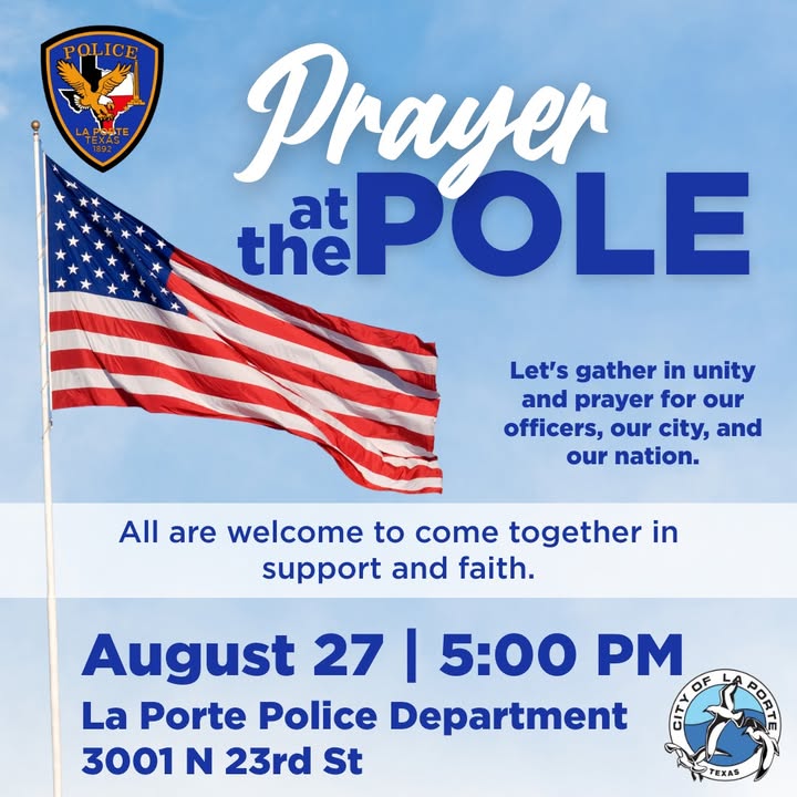 Join LPPD at the flagpole tomorrow for an evening of prayer, unity, and hope. Join LPPD at the flagpole tomorrow for an evening of prayer, unity, and hope.