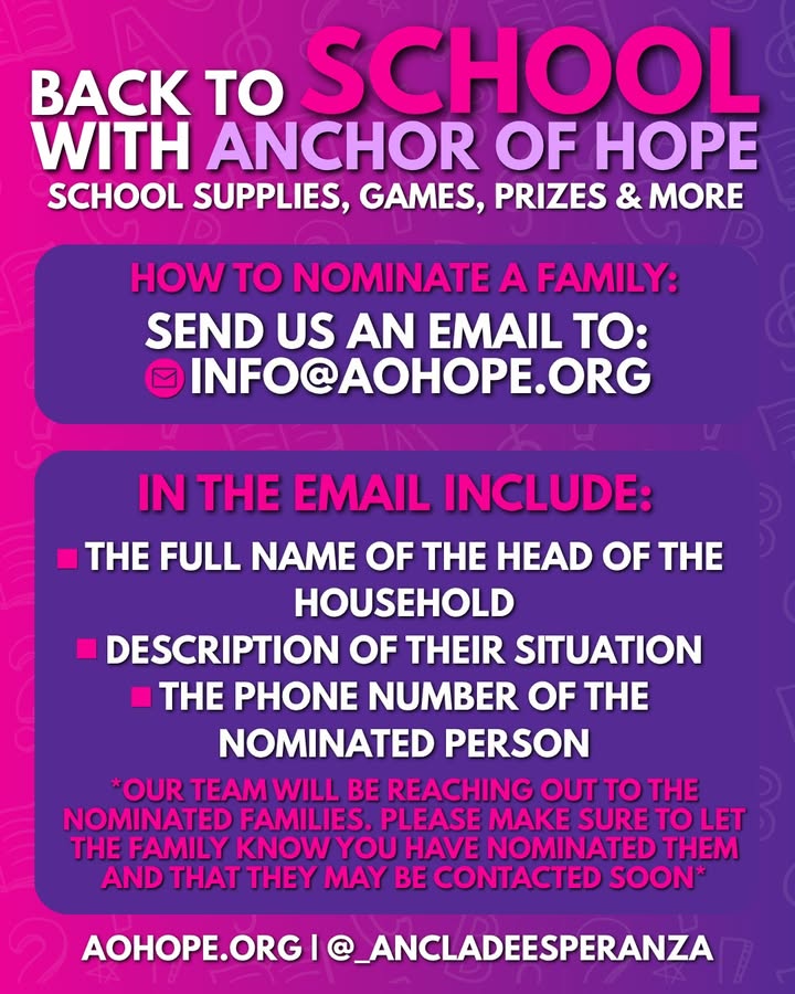 Anchor of Hope is bringing school supplies and smiles to families facing tough times this school year.