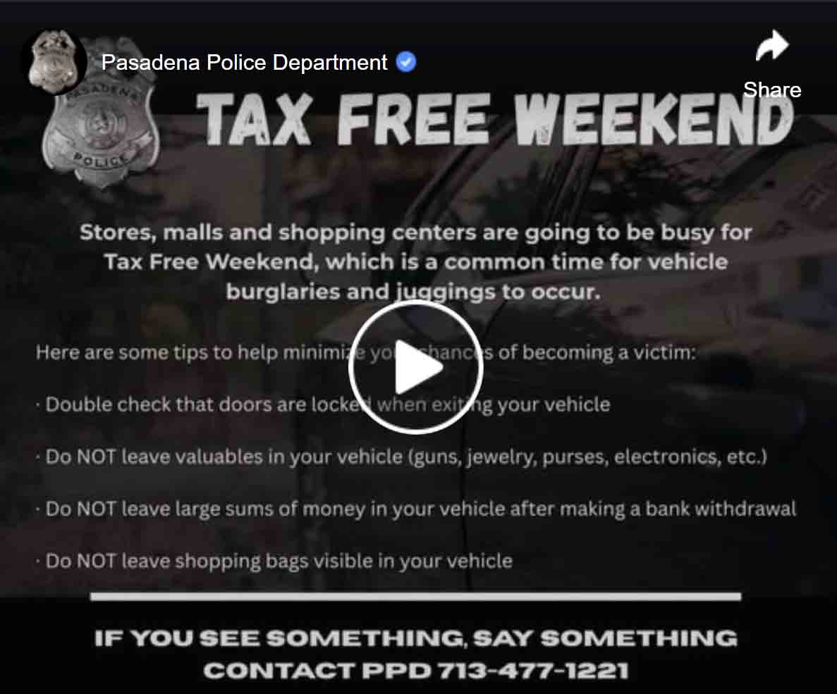 Video: PPD sharing tips for a busy tax free weekend.