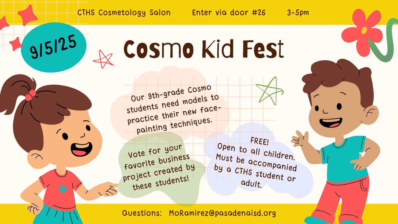 Business leaders, CTHS could use your help tomorrow for their amazing 9th grade cosmetology students by providing valuable feedback on their projects. Business leaders, CTHS could use your help tomorrow for their amazing 9th grade cosmetology students by providing valuable feedback on their projects.